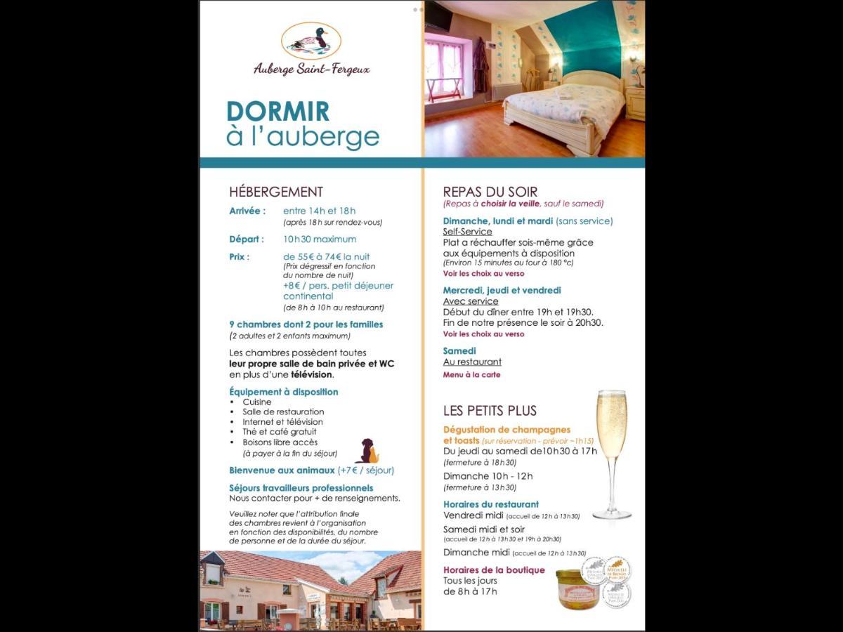 Gionges Auberge Saint Fergeux מראה חיצוני תמונה
